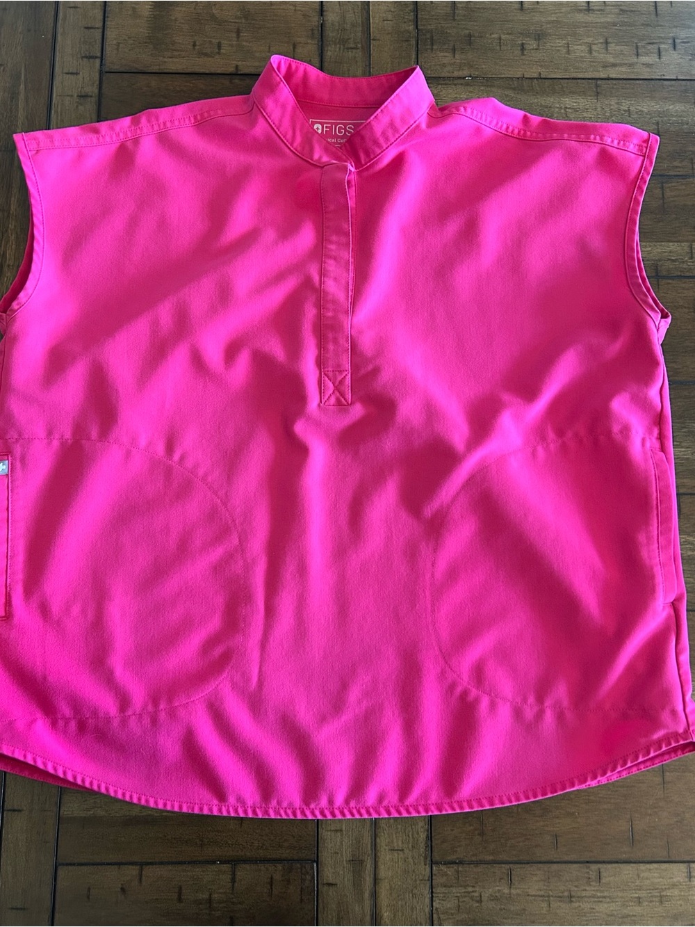 Figs Shocking Pink Rafaela Oversized Scrub Top